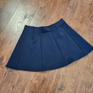 Anthropologie Navy Mini Skirt